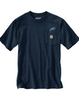 Carhartt 106893 Pocket Fish Graphic T Shirt - Navy
