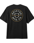 Brixton Crest II S/S Standard Tee - Black/Off White