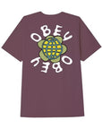 Obey Peace Flower Tee - Beetroot