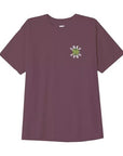 Obey Peace Flower Tee - Beetroot