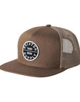 Brixton Oath MP Trucker Hat - Tan/Light Tan