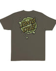 Santa Cruz Roskopp Destruct Dot Stripes T-Shirt - Olive