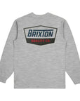 Brixton Regal L/S Standard Tee - Heather Grey/Navy