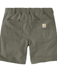 Carhartt Rugged Flex Relaxed Fit Canvas Work Short - Dusty Olive