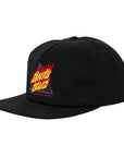 Santa Cruz Flamed Not A Dot Snapback - Black