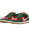 Nike SB Dunk Low Pro PRM Seattle Supersonic - Fir/White