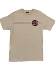 Santa Cruz Godzilla Destroyer Stripes S/S T-Shirt - Sand