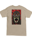 Santa Cruz Godzilla Destroyer Stripes S/S T-Shirt - Sand